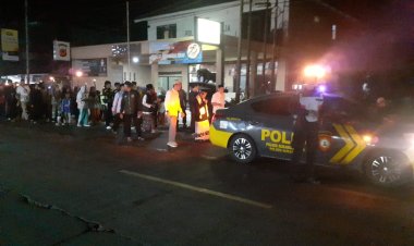 Sambut Tahun Baru Islam 1 Muharam 1446 H, Polsek Sukaraja Gelar Pengamanan Pawai Obor