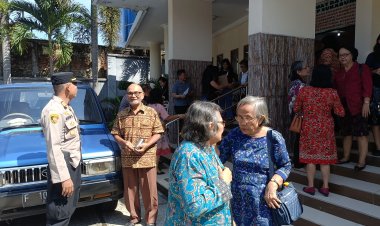 Ciptakan Kondusifitas Kamtibmas, Polsek Sukaraja Gelar Minggu Kasih di Gereja