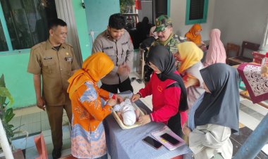 Bhabinkamtibmas Polsek Citamiang Bersinergi dalam Menuntaskan Stunting