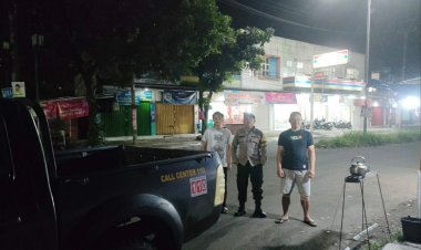 Berikan Rasa Aman,Polsek Kebonpedes Laksanakan Patroli Malam