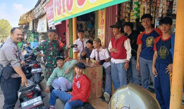 Bhabinkamtibmas Kelurahan Nyomplong "Jangan berikan Panggung Untuk tindakan Kekerasan dan Bulying"