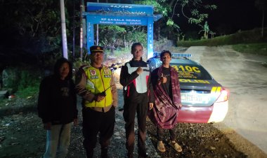 Melalui Patroli Malam,Polsek Sukaraja Wujudkan Kamtibmas Yang Aman Kondusif