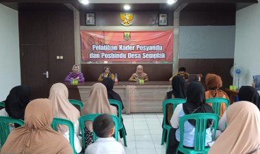 Pelantikan Kader Posyandu dan Posbindu Desa Semplak