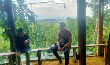 Bhabinkamtibmas Desa Perbawati Sukabumi Gelar Kunjungan ke Gapoktan