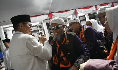Penjabat Wali Kota Sambut Jemaah Haji Kota Sukabumi di Balai Kota