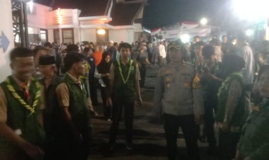 Polsek Cikole Laksanakan Pengamanan Kepulangan Jemaah Haji Kota Sukabumi