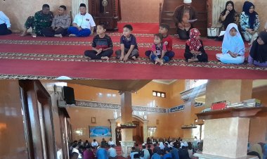 Pemerintah Kecamatan Sukalarang Rayakan Lebaran Anak Yatim Dengan Santunan