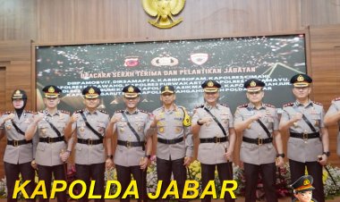 Kapolda Jabar Pimpin Sertijab Pejabat Utama dan Kapolres Jajaran Polda Jabar