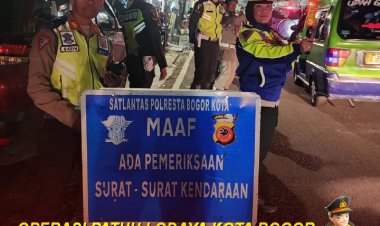 Operasi Patuh Lodaya 2024 Kota Bogor, Puluhan Personil  Dikerahkan di Titik Rawan Pelanggaran