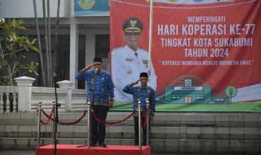 Pemkot Sukabumi Gelar  Upacara Hari Koperasi Nasional Ke-77