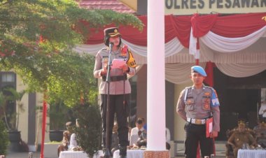 Apel Gelar Pasukan OPS Patuh 2024, Kapolres Pesawaran: Tujuh Prioritas Pelanggaran Yang Menjadi Prioritas