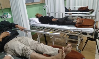 Kecelakaan Lalulintas Honda Beat ditabrak Suzuki FU di Depan SPBU Cimahpar Sukaraja Sukabumi