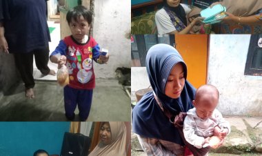 Pelaksanaan Pemberian Makanan Tambahan (PMT) Lokal Desa Semplak