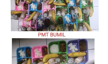 Distribusi PMT Lokal Pada Balita Gizi Kurang Dan Ibu Hamil KEK Desa Semplak