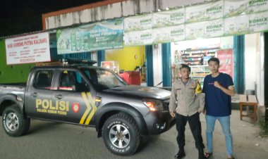 Cegah C3 dan Gangguan Kamtibmas, Polsek Kebonpedes Laksanakan Patroli Malam Hari