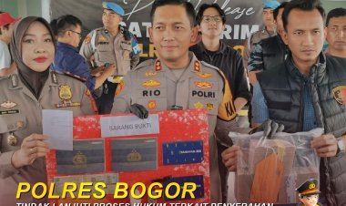 Polres Bogor Tindak Lanjuti Proses Hukum Terkait Penyerahan  Pelaku Berkedok Pegawai KPK