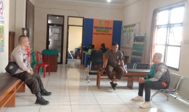 Bhabinkamtibmas Polsek Cibeureum Sambangi Warga dan Berikan Himbauan Kamtibmas