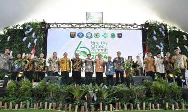 Pembukaan Healthy City Summit Ke-VI di Grand Inna Samudra Beach, Pelabuhanratu, Kabupaten Sukabumi