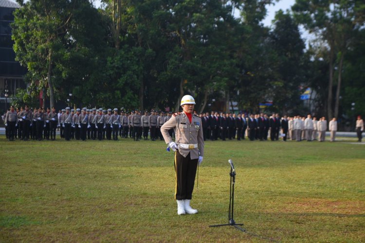 Polres Sukabumi Kota Rayakan Hari Bhayangkara ke-78 dengan Upacara Bendera, Atraksi, dan Syukuran