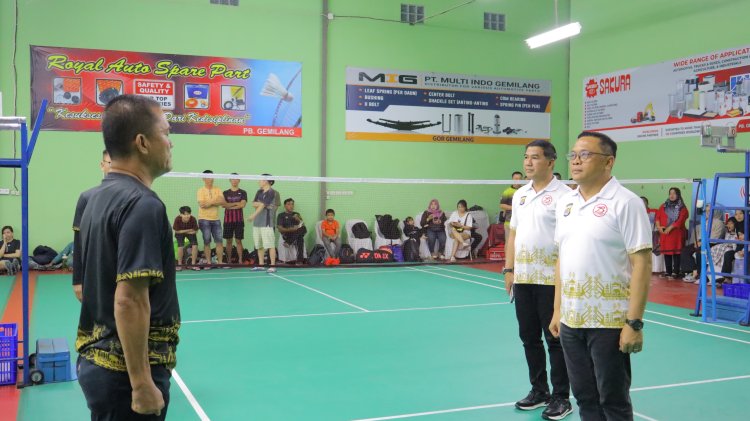 Resmi Digelar, Kapolda Cup Badminton Presisi Polda Lampung 2024 Pererat Emosional dan Komunikasi