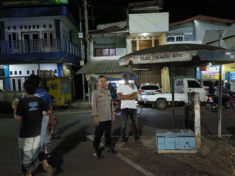 Berikan Rasa Aman dan Nyaman Kepada Warga, Polsek Sukaraja Tingkatkan Patroli Malam