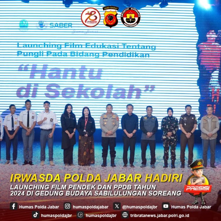 Irwasda Polda Jabar Hadiri Launching Film Pendek dan PPDB Tahun 2024