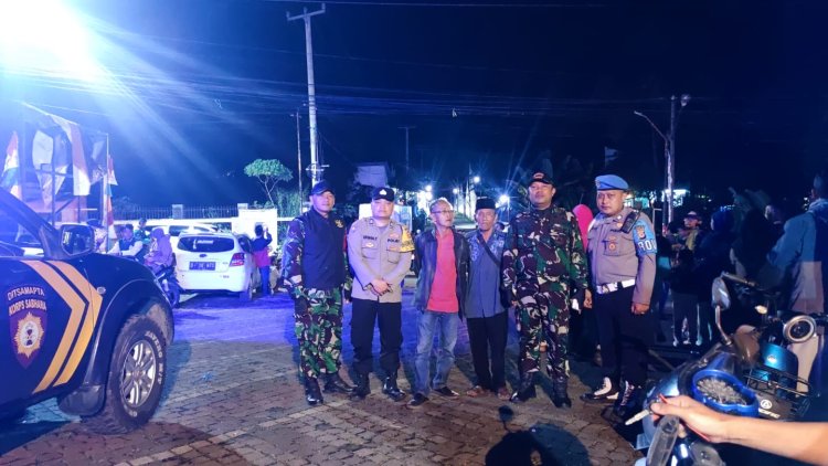 Ciptakan Kamtibmas Aman Kondusif,Polsek Sukaraja Gelar Patroli Tiga Pilar