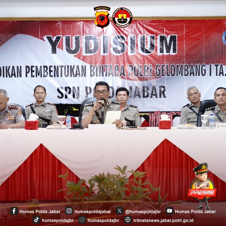 Upacara Yusdisium Siswa Diktukba Polri TA 2024 di SPN Polda Jabar