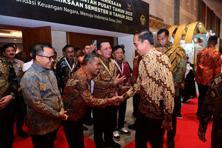 Penjabat Wali Kota Sukabumi Hadiri Penyerahan LKP Tahun Anggaran 2023