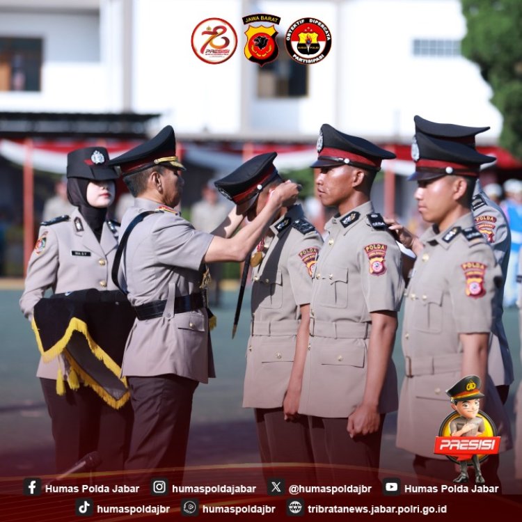 Kapolda Jabar Lantik 234 Bintara Remaja, Lulusan SPN Polda Jabar