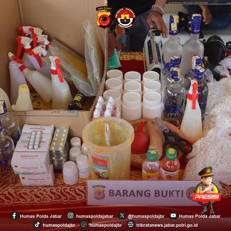 Sat Narkoba Polres Cianjur Ungkap Penyalahgunaan Sediaan Farmasi, 55.000 Butir OKT Berhasil  Diamankan