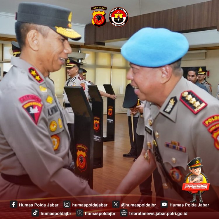 Kapolda Jabar Pimpin Sertijab Pejabat Utama dan Kapolres Jajaran Polda Jabar