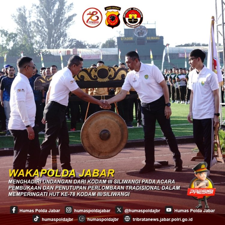 Waka Polda Jabar Hadiri Undangan HUT Kodam lll Siliwangi ke 78