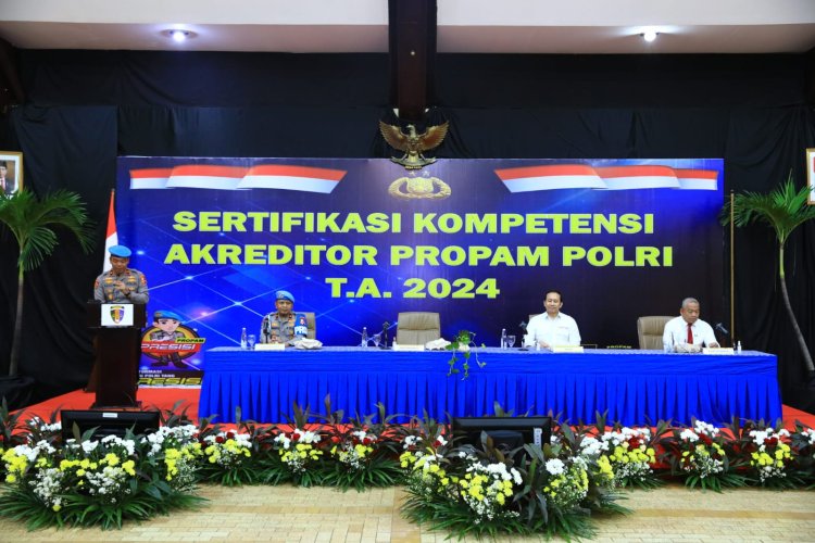 Tingkatkan Pelayananan Publik, DivPropam Polri Gelar Sertifikasi Kompetensi Bintara Akreditor