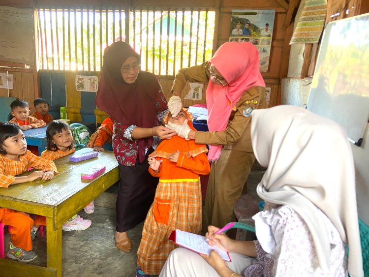 Pekan Imunisasi Nasional Hari Pertama, Anak TK dan Paud Dapatkan Vaksin Polio