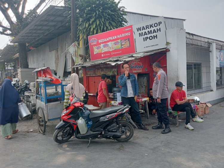 Polsek Cisaat Laksanakan Dialogis Dengan Warga, Berikan Himbauan Kamtibmas