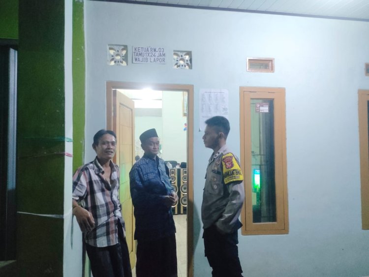 Cegah C3 dan Gangguan Kamtibmas, Polsek Kebonpedes Laksanakan Patroli Malam Hari