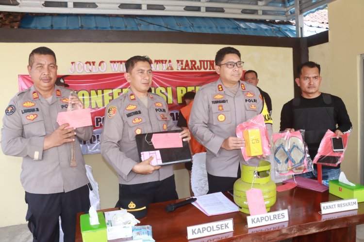 Polsek Penengahan Polres Lampung Selatan Tangkap Dua Pembobol Rumah di Bakauheni