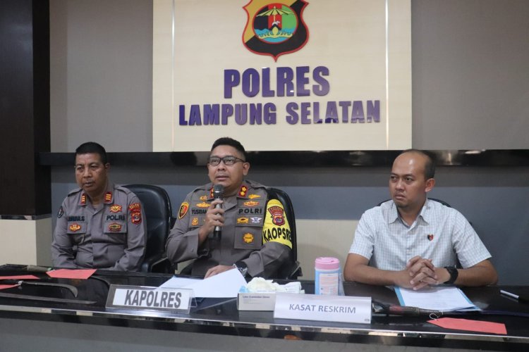 Polres Lampung Selatan Tetapkan Dua Tersangka Aksi Tawuran di Desa Kunjir Rajabasa