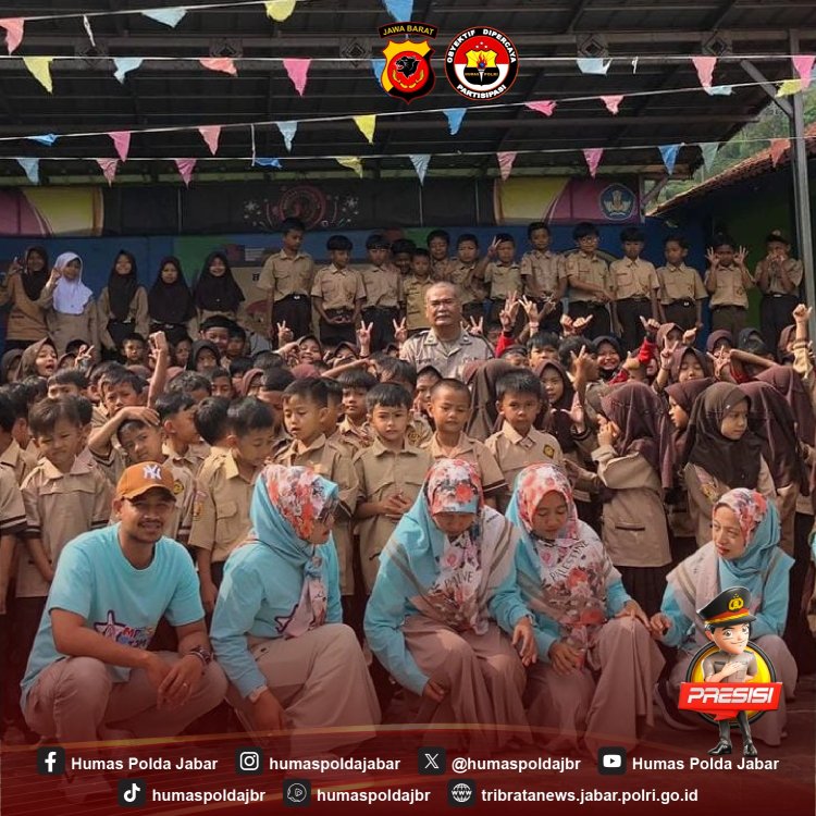 Cegah Bullying di Dunia Pendidikan, Polres Ciamis Berikan Pembinaan dan Penyuluhan di SDN  Tanjungmulya