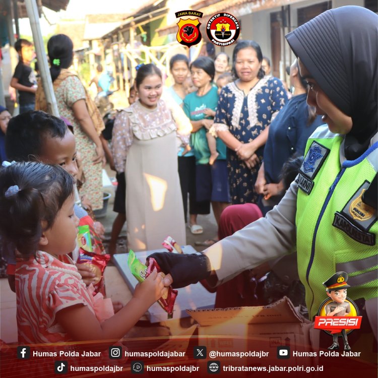 Kapolresta Cirebon Berikan Bantuan Kepada Anak Asuh Stunting