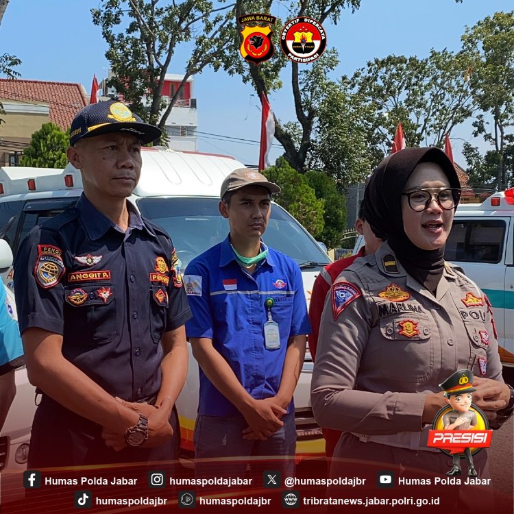 Polres Garut Laksanakan Pengecekan Ambulance , Tingkatkan Keselamatan Berlalulintas