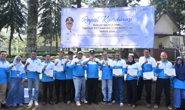 PJ Walikota Sukabumi Buka Gelar Rakor Rukun Warga Tingkat Kecamatan Gunung Puyuh