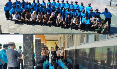 Pantau Latihan, PLT Camat Sukalarang Berikan Semangat Kepada Paskibra