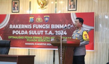 Kapolda Buka Rakernis Fungsi Binmas Polda Sulut Tahun 2024