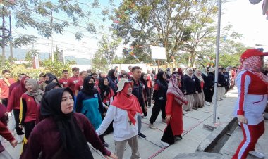 Jelang HUT RI Ke 79, Pemerintah Kecamatan Sukalarang Gelar Apel Gabungan