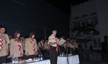 Mabicab dan Kwarcab Pramuka Kota Sukabumi Gelar Upacara Ulang Janji Pramuka yang Ke 63