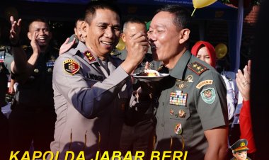 Kapolda Jabar Beri Kejutan di Hari Ulang Tahun Pangdam lll Siliwangi Yang Ke-53 Tahun