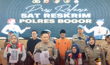 Kurang Dari 24 Jam Polres Bogor Tangkap Pelaku KDRT di Salah Satu Hotel di Jakarta