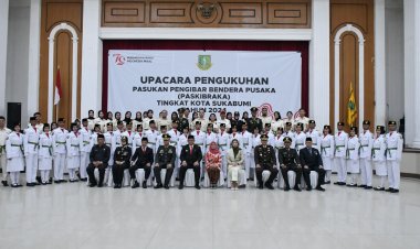 32 Pelajar Kota Sukabumi Dikukuhkan Sebagai Paskibraka